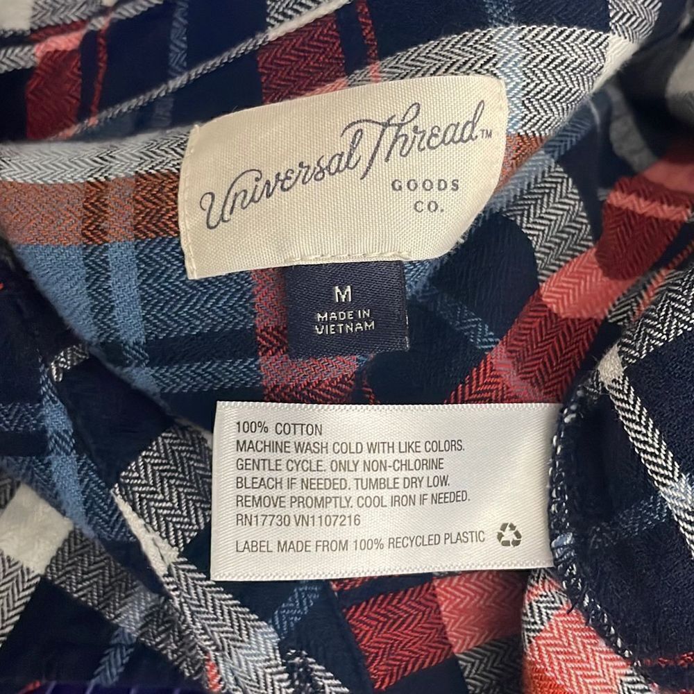 Universal Thread Plaid Shirt Dress sz M - Picture 4 of 9